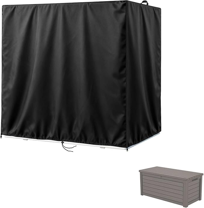 Kasla Storage Cabinet Cover, Outdoor Chest Storage Waterproof Cover, Weatherproof Cabinets Covers for Kitchen Patio Garden Backyard - 58"Lx33"Wx34"H