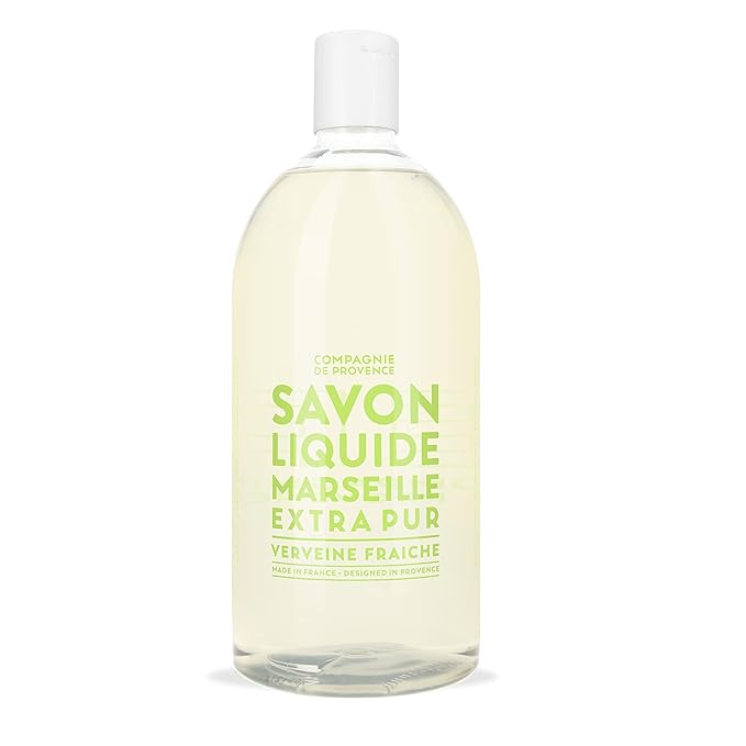 Compagnie de Provence Savon de Marseille Extra Pure Liquid Soap - Verbena - 33.8 fl oz Plastic Bottle Refill