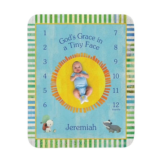 I See Me! Personalized Blanket - Name Blanket - Christening Gift - Baptism Gift - Custom Baby, Newborn, Quilted Throw Blanket