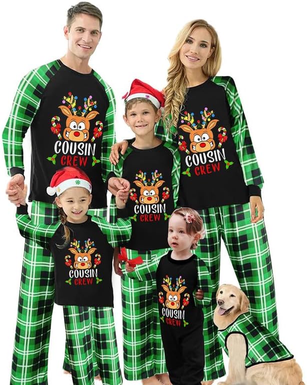 2024 Family Matching Pajamas Sets - Christmas Pjs Sleepwear Outfits for Holiday & Xmas Party