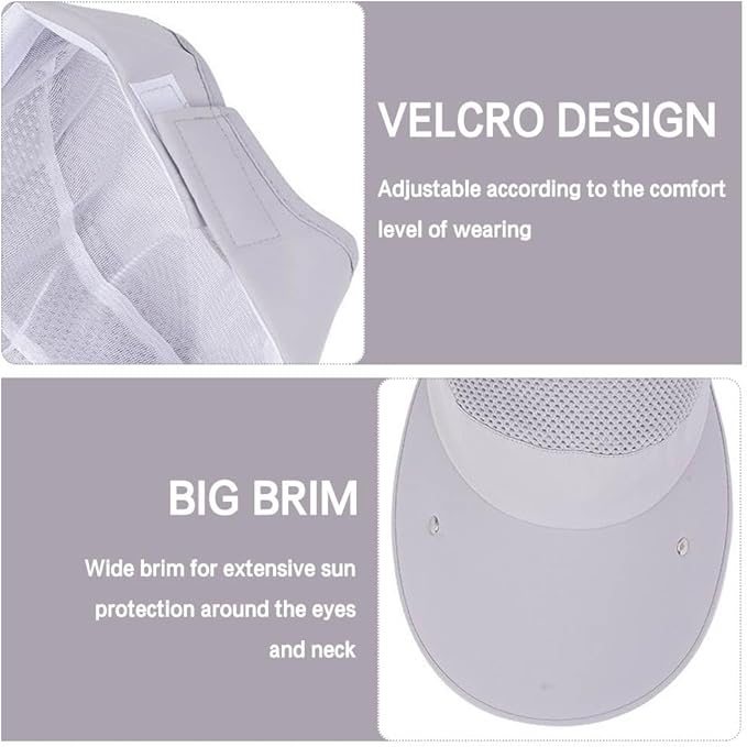 Face_Shield Protector Sun Visor Hat UV Protection Summer Sun Cap Great for Oudtoor Hiking Camping Golf Tennis Cycling
