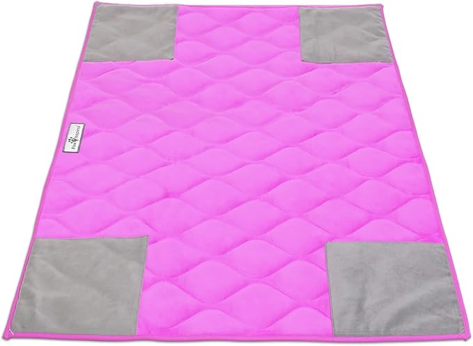 Paw Inspired PopCorner Washable Fleece Cage Liners, C&C 2x3, Pink | Reinforced Corners, Super Absorbent Mat, Bedding, Waterproof Bottom, Guinea Pigs, Ferrets, Rabbits, Hamsters, Small Animals