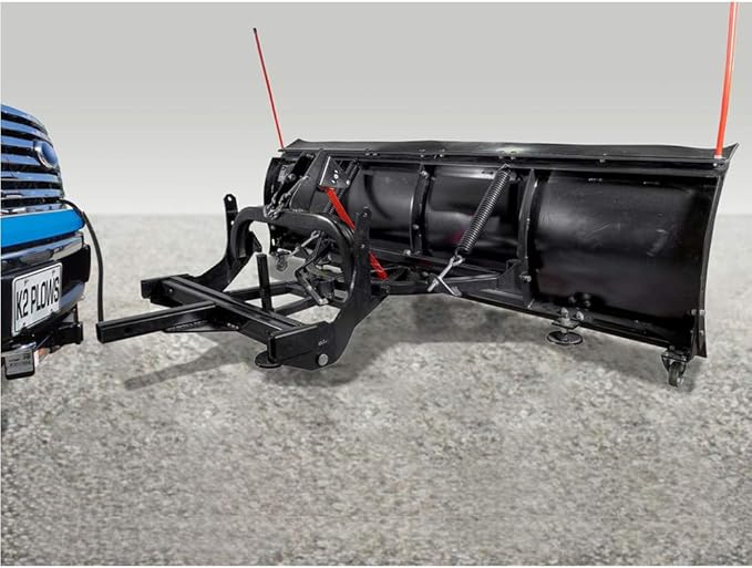 DK2 AVAL8219 Universal SUV/Truck Heavy Duty Snow Plow Kit 82 x 19 x 2 Inch Receiver Mount, Black