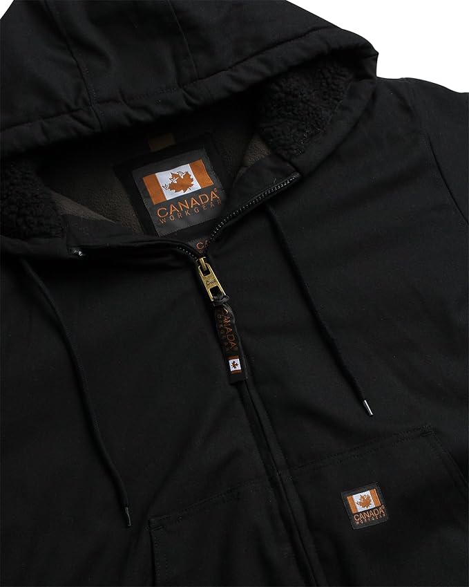 CANADA WEATHER GEAR Mens Winter Puffer Jacket - Heavyweight Insulated Ski Jacket Hooded Mens Coats Weather Resistant Coat