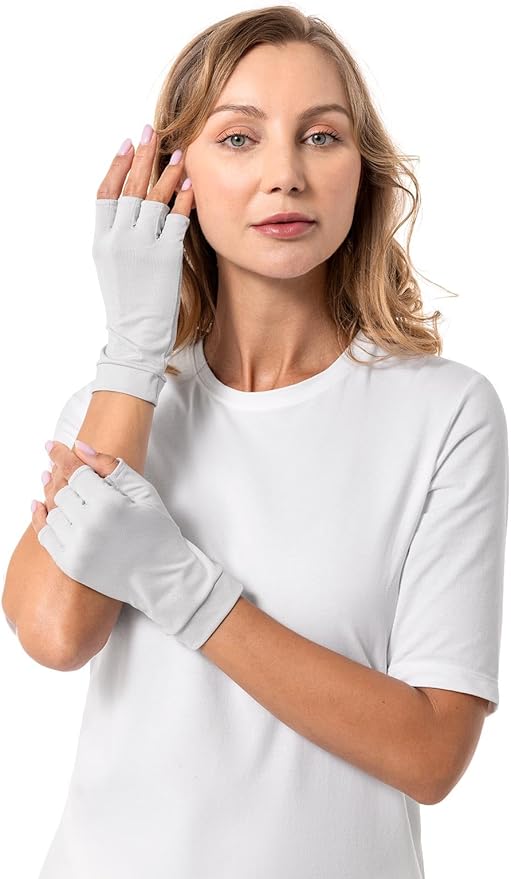Coolibar Fingerless UV Sun Gloves - UPF 50+ Sun Protection - Ouray