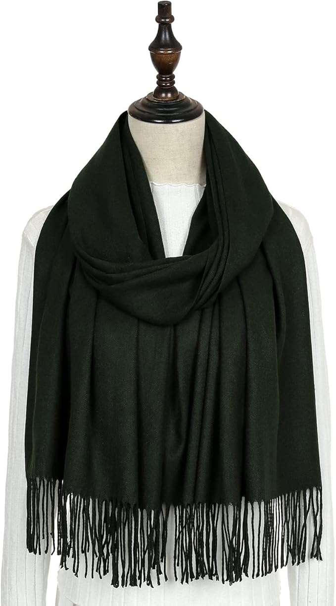 RIIQIICHY Women's Scarf Pashmina Shawls and Wraps for Evening Dress Bridesmaid Wedding Bridal Winter Warm Long Large Scarves