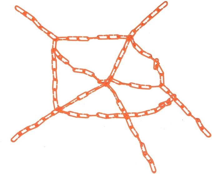 200Pcs Orange C-Clips Plastic Chain Links for Birds & Small Pets | Non-Toxic Safe & Durable. Chew-Resistant For Indoor/Outdoor. C-Clip Snaps Together Easily. Plastic Chain Toy For Small Pets