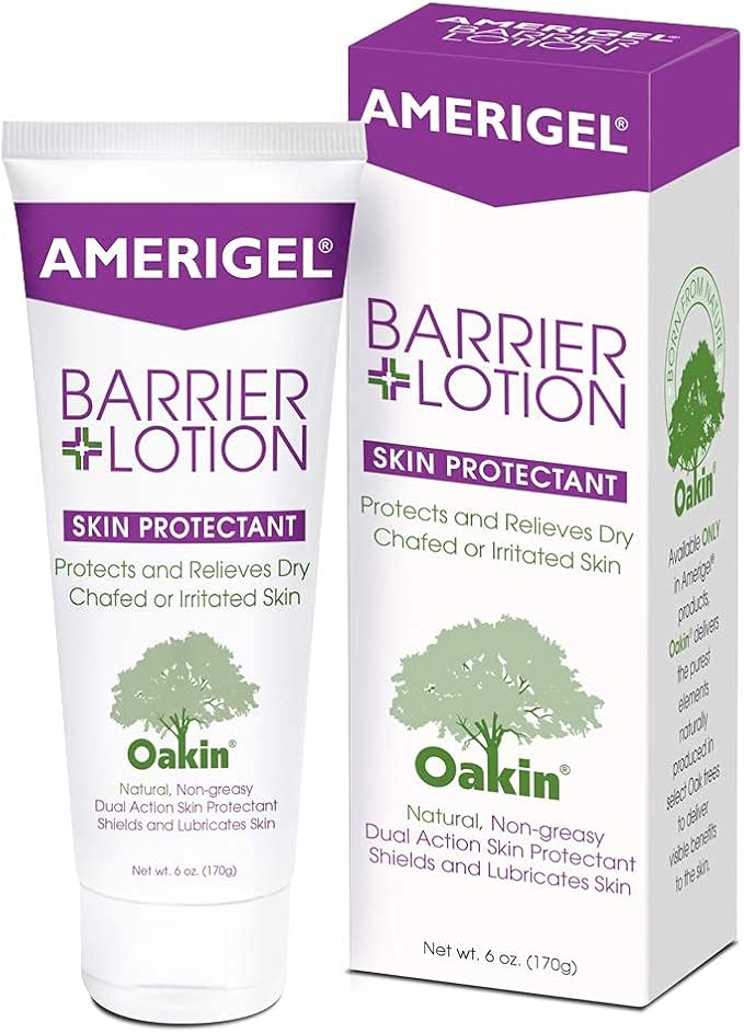 AMERIGEL Barrier Lotion (6 oz.) - Skin Protectant to Protect Chafed, Cracked, and Chapped Skin
