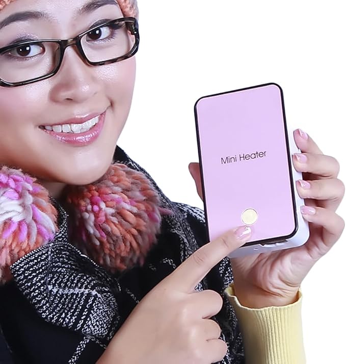 Safety Energy-saving Heater Mini Portable Room Office Desktop Electric Fan Heater Air Warmer (Pink)