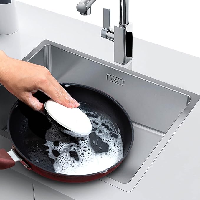 Regretfully 10PCS Kitchen Cleaning Tools Household Cleaning Sponge Wipe Kitchen Supplies Decontamination Brush Pot Dishcloth Wipe Extendable Sponge Dish Brush
