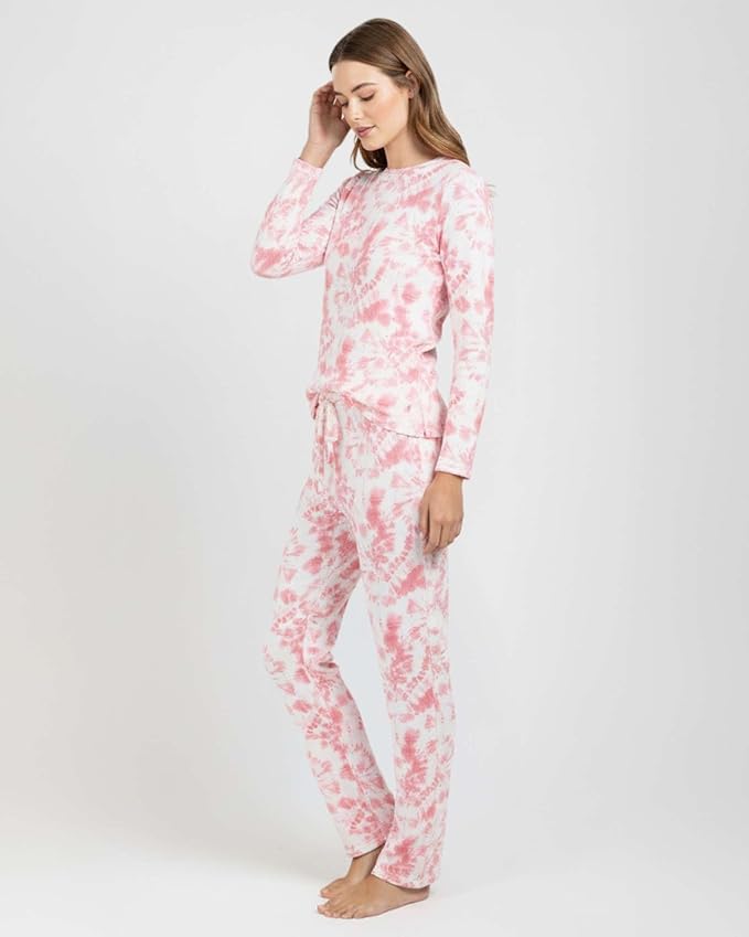 Real Essentials 2 Pack: Women's Comfy Pajama Sets - Short & Long Sleeve Ladies Loungewear Sleepwear PJs (Available In Plus)