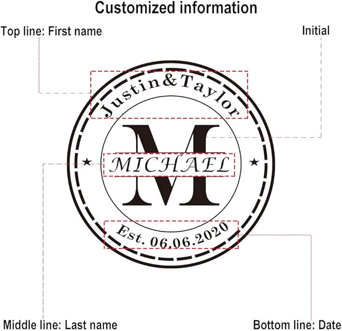 Personalized Wooden Coasters for Drinks - Custom Engraved, Monogram, Great Gifts for Relatives, Friends or Yourself (M, Set of 4)