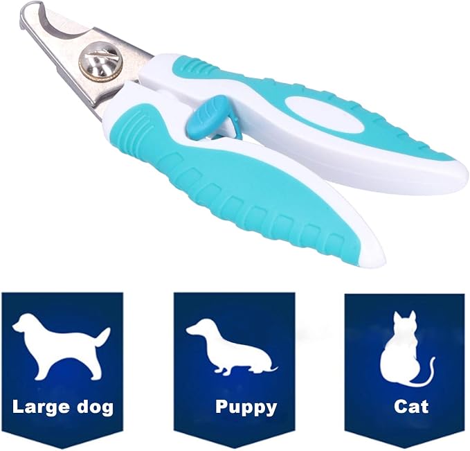Cat Nail Clipper, Stainless Steel Cat Dog Animal Claw Trimmer Cutter Grooming Tool, Cat Claw Trimmer Cat Scissors Pet Nail Clippers for Cats Kitten Puppy Rabbit Bird Ferret