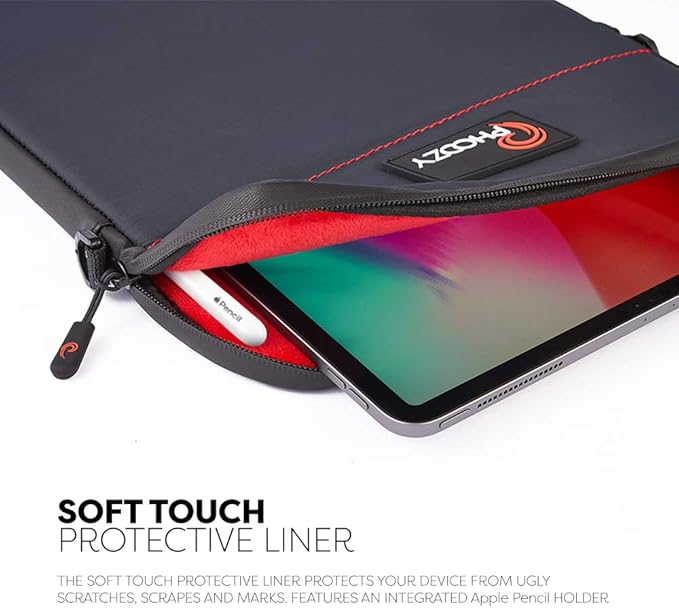 PHOOZY Insulated Thermal Sleeve for Laptops, iPads, MacBooks & Similar Sized Tablets or Laptops up to 16" - Patented NASA Thermal Technology Extends Battery Life in The Cold (Black)