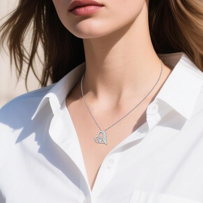 Miscarriage Necklace Gifts for Mothers 925 Sterling Silver Mommy of An Angel Pendant Memorial Jewelry Loss of Pregnancy Sympathy Gifts for Women