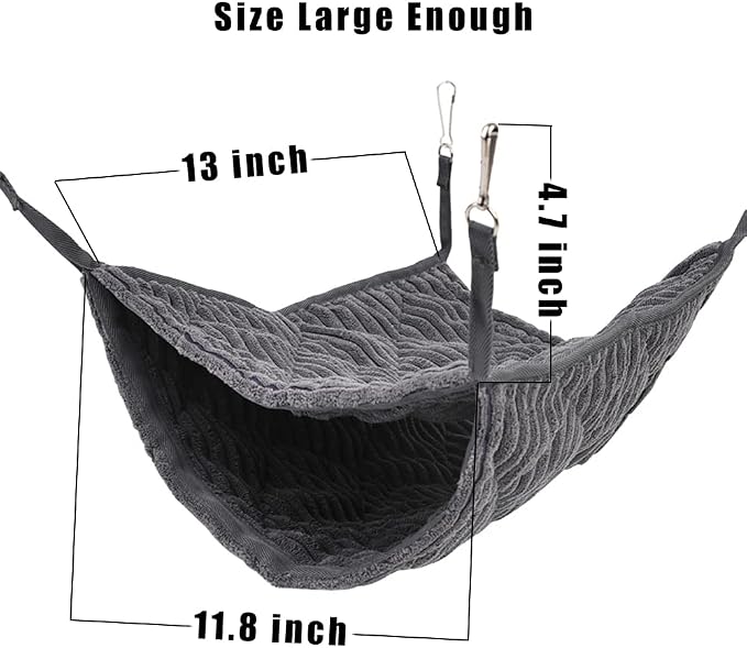 Large Ferret Hammock, Hanging Tunnel Bed for Cage Rats Chinchilla