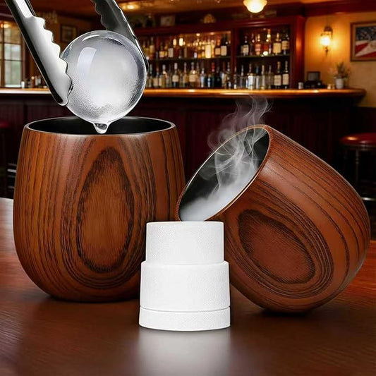 2PCS Charred Wooden Whiskey Glass – Handcrafted Solid Wood Tumbler for Men | Unique Whiskey Gifts | Natural Grain, Flame-Finished Bourbon Glass,Fathers Gifts For Dad，Him，Husband