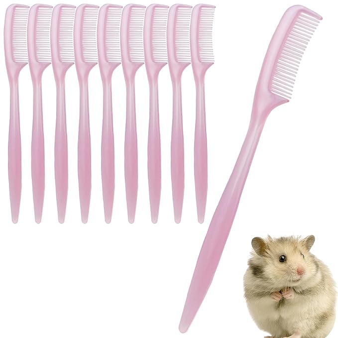 Bunny Grooming Brush 10 Pieces Small Animal Shredding Tool | Hamster Comb for Tiny Pet Ferret Indoor Home Coat Sensitive Skin Daily Care