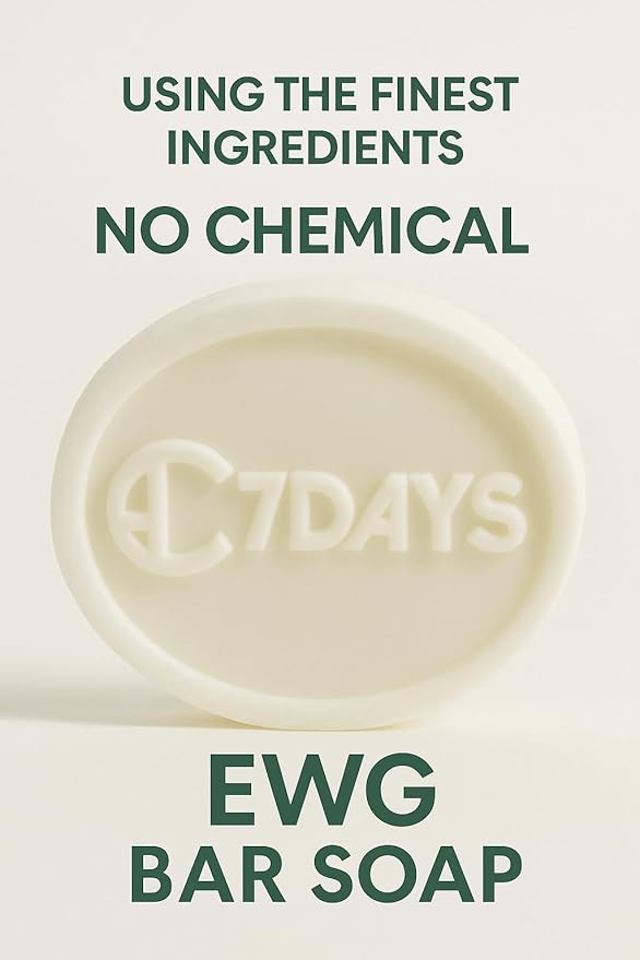 CDH7DAYS EWG VERIFIED VEGAN BAR SOAP/HANDMADE (MADE IN KOREA) Natural Body Soap Bar, Plant-Based, Handmade SOFT MILKY SOAP (Recommendation for MOTHER) (2, WHITE)