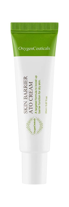 OxygenCeuticals Skin Barrier Ato Cream – Protective Cream with Fucoidan V, Shea Butter & Centella Asiatica, Clinically Proven to Strengthen Skin Barrier & Soothe Sensitive Skin. 0.67 fl.oz (20ml)