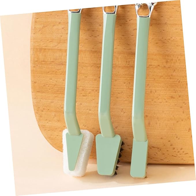 ABOOFAN 6pcs Kitchen Cleaning Brush Set Multi-Functional Stove and Sink Scrubber Ergonomic Design for Heavy Duty Cleaning for Kitchen Countertops and Pots