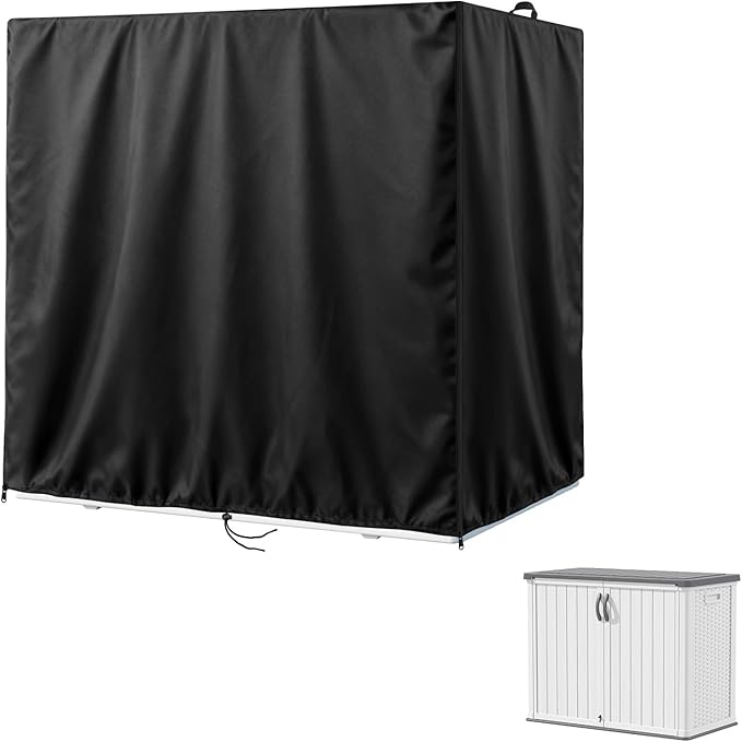 Kasla Storage Cabinet Cover, Outdoor Chest Storage Waterproof Cover, Weatherproof Cabinets Covers for Kitchen Patio Garden Backyard - 48"Lx26"Wx37"H