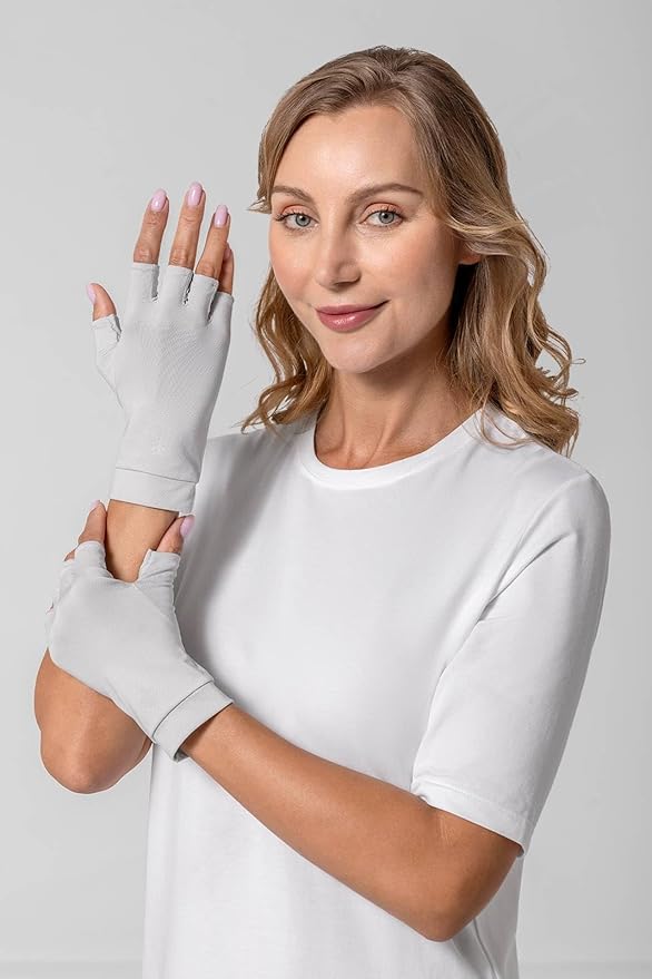 Coolibar Fingerless UV Sun Gloves - UPF 50+ Sun Protection - Ouray