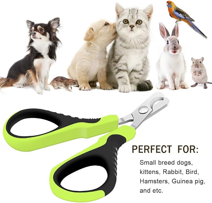 VICTHY Pet Nail Clippers for Small Animals, Dog/Cat Nail Clippers Claw Toenail Trimmer, Professional Home Grooming Tool for Cat/Dog/Kitten/Puppy/Bunny/Rabbit/Bird/Ferret