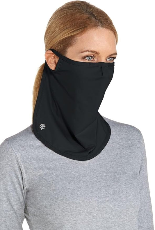 Coolibar UV Face Shield - UPF 50+ Sun Protection - Crestone in Black