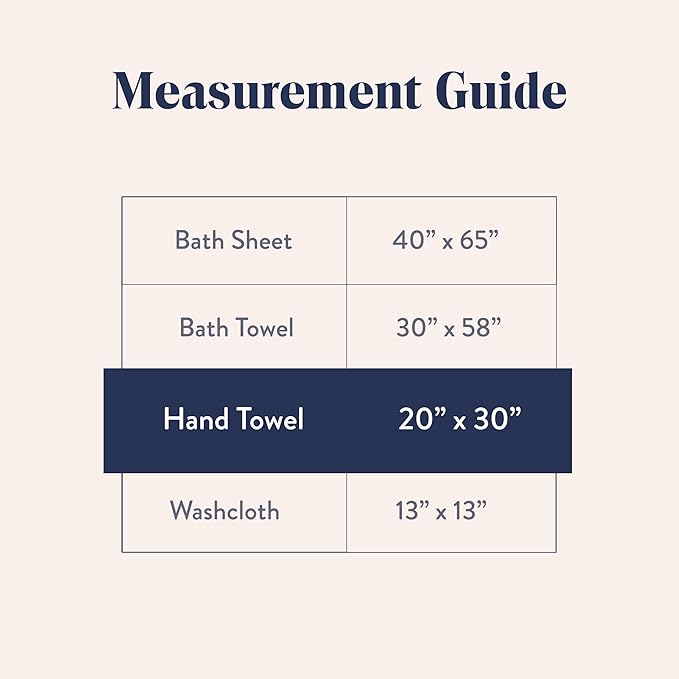 Brooklinen Super-Plush Turkish Cotton Hand Towels Set of 2 Cotton, 820 GSM, Highly Absorbent, Machine Washable, Perfect for Home & Bathroom (20"x30", White)