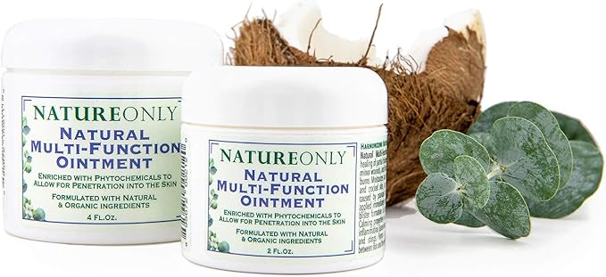 Nature Only Natural Multi-Function Ointment, 4 Oz Best Skin Healing Aids Enriched with phytochemicals to Allow for Penetration into Skin, Formulated with Natural & Organic Ingredients (4.0)