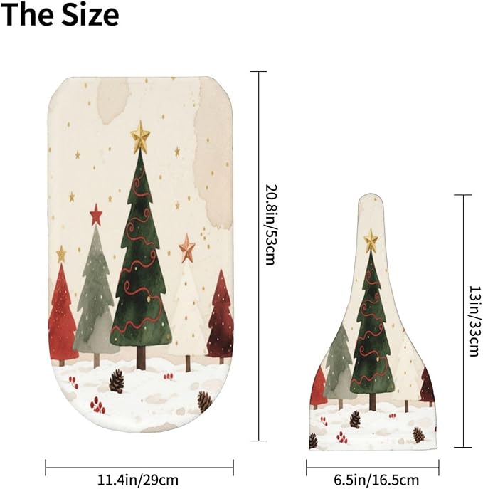 Christmas Baby Swaddle Blanket and Hat Set for Newborn Boys Girls Soft Infant Wrap Sleep 0-6 Months Christmas Tree-3