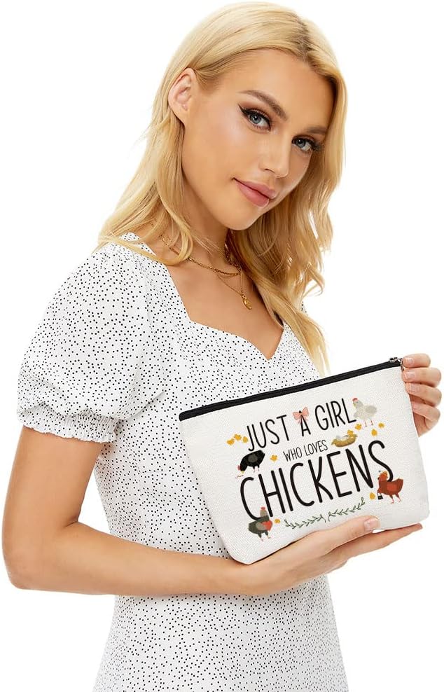 Chicken Makeup Bag Funny Farmer Animal Cosmetic Bag