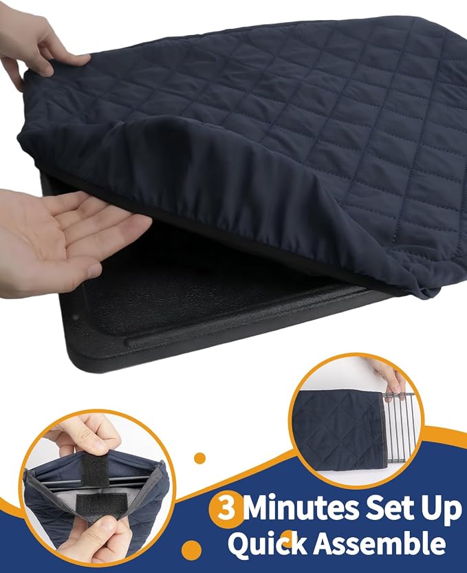 C-LIGHT Ferret Cage Liner, for Ferret Nation & Critter Nation Cage, 4-Layer | Absorbent Cotton with Ultrasonic Welding. Anti-Leak & Odor Control. Fits Chinchilla & Small Animal Cage Accessories.