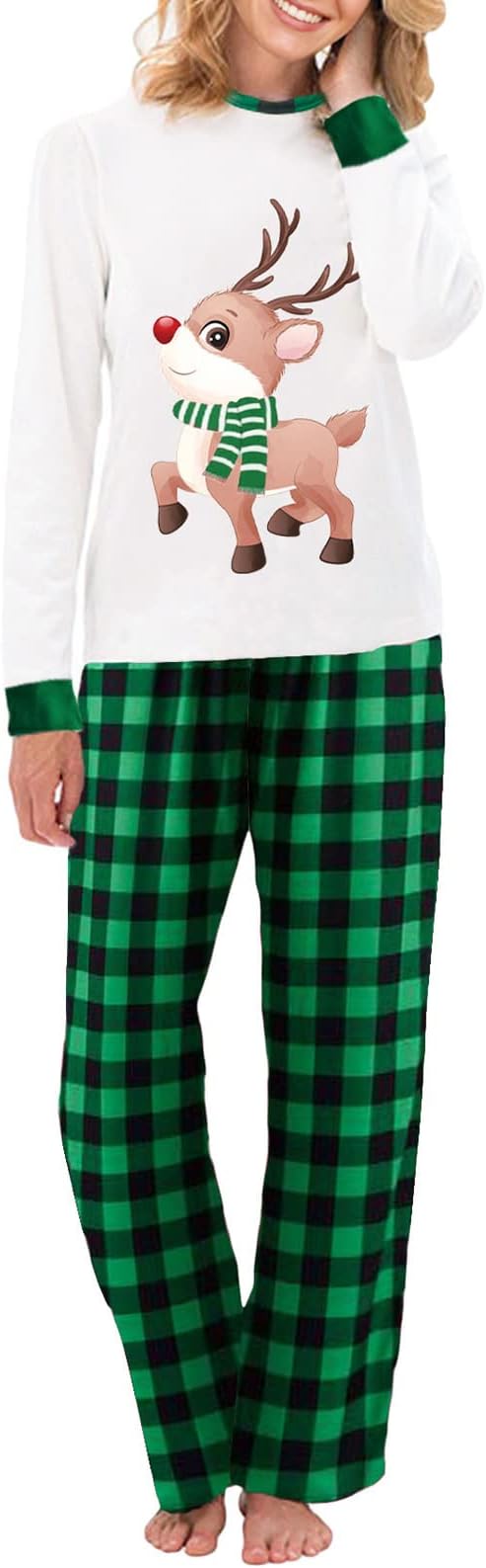 WephuPSho Christmas Family Matching Pajamas, Festive Xmas Jammies Sets for the Whole Family, Holiday Pjs Christmas