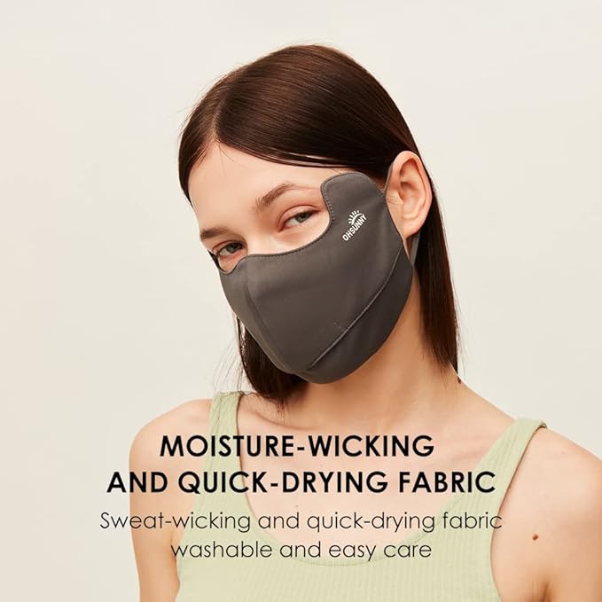 Sun Protection UPF 50+ UV Face Cover Summer Face Mask Neck Gaiter with Ear Loops SLN3M308