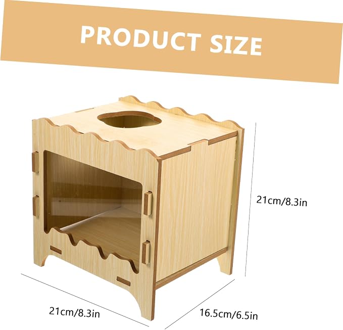 KESYOO Hamster Digging House Toy Soft Wood Nest Thick Bedding for Hamster Hideout Creative PET Plaything Small Animal Digging Box