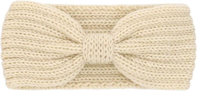 DRESHOW Winter Knit Chunky Headbands for Women Crochet Turban Knitted Ear Warmer Fashion Head Wrap 6 Pack