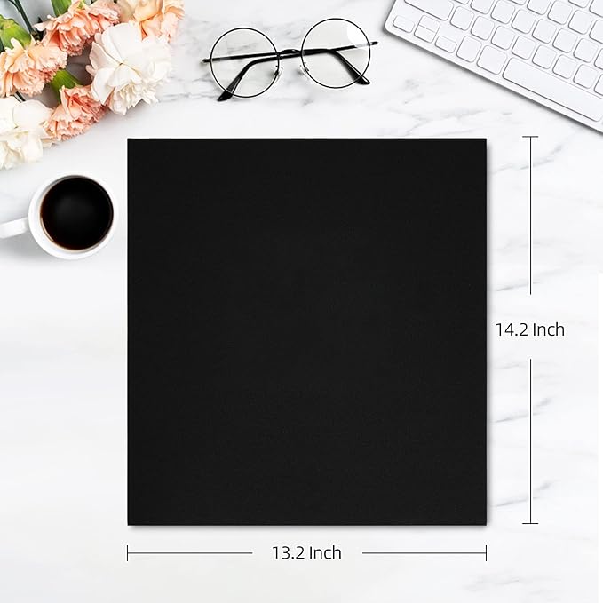 potricher Photo Album for 4x6 600 Photos Linen Cover Extra Large Capacity Picture Book for Family Wedding Anniversary and Baby (Black)