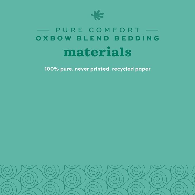 Oxbow Small Animal Bedding, Hamster, Guinea Pig, Rabbit, Blend, USA, 72 L | Pure Comfort, Hamster Bedding, Guinea Pig Bedding, Low Dust, Virgin Paper, Litter Box, Bunny, Rats, Gerbils, Chinchillas