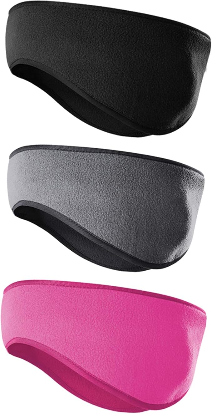 JOEYOUNG Fleece Ear Warmers for Men Women Kids - Winter Headband Ear Muffs Ear Covers for Cold Weather Running Cycling Ski