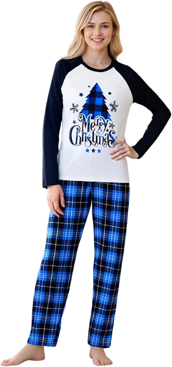 Christmas Family Pajamas Matching Sets, Matching Christmas Pjs For Family and Dog, Holidays Jammies Family Pjs Set