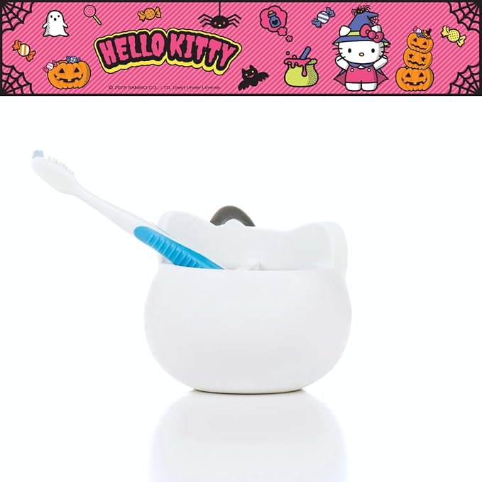 Sanrio Hello Kitty Toothbrush Holder - Makeup Brushes/Pens Tumbler, (Official Peanuts Product) by Franco