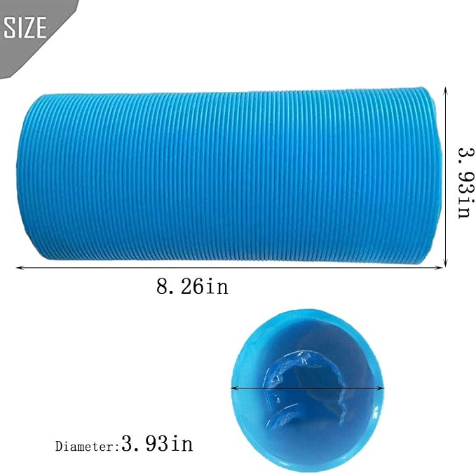 PINVNBY Hamster Fun Tunnels Pet Mouse Plastic Tube Toys Small Animal Foldable Exercising Training Hideout Tunnels for Guinea Pigs,Gerbils,Rats,Mice,Ferrets and Other Small Animals(2 PCS Blue)