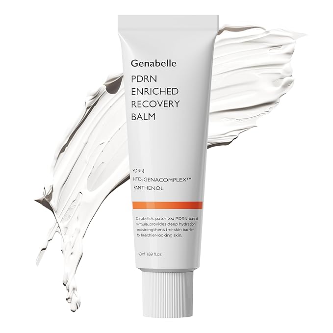 Genabelle PDRN Enriched Recovery Balm – 5,000 ppm PDRN & 10,000 ppm Panthenol Soothing Repair Cream for Sensitive Skin, Hydration & Barrier Strengthening, 50 ml (1.69 fl oz)
