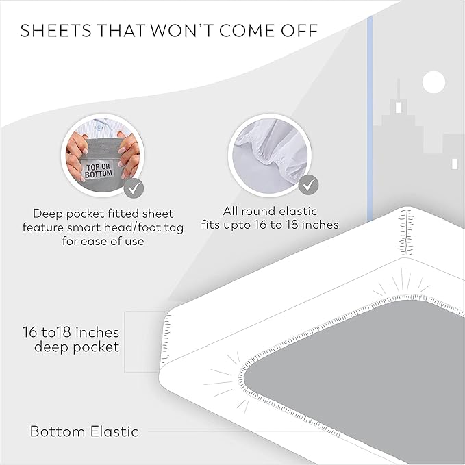 Organic 100% Cotton Percale Twin Sheets Set Light Pink, Twin Bed Sheets, College Dorm Room Essentials, 14" Deep Pocket Twin Cotton Sheet Set, Breathable & Cooling Sheets for Hot Sleepers