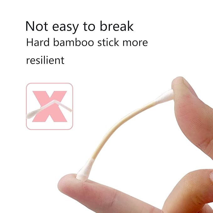 Bamboo Cotton Swabs, Wooden Cotton Swabs 1200pcs