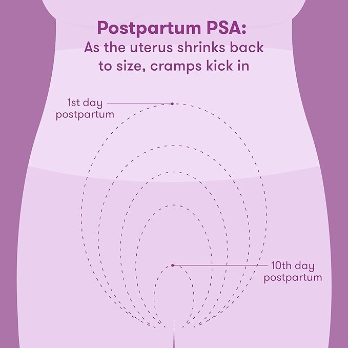 Frida Mom Uterine Recovery Patches, Heating Pad for After Birth Comfort, 8-Hours of Non-Medicated Heat Relief for Menstrual Cramping, Postpartum Essentials for New Moms, 6ct