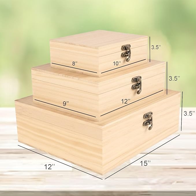 Personalized Pine/Walnut Keepsakes Baptism Gifts Wooden Box, First Communion Gifts for Boys/Girls, Personalized Wood Storage Engraved Keepsake Box for Baptism