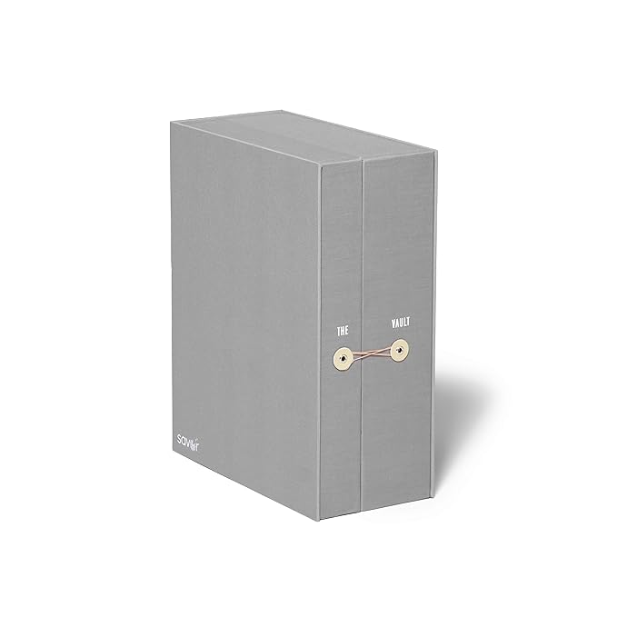 Savor | All-in-One Organizer | Gray Keep Vet Records, Tags, Collars and Fido's Favorite Toy Organized or Keep Cherished Pet Memories Safe in One Convenient Home with This Gift for Pet Parents